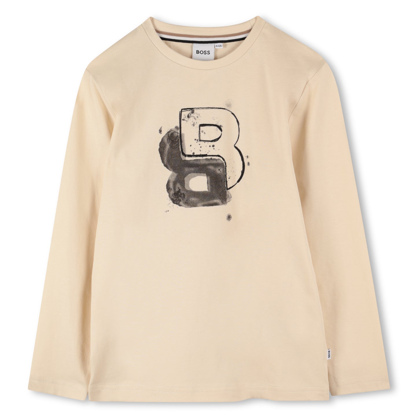 Boss - Sand long sleeved T-shirt