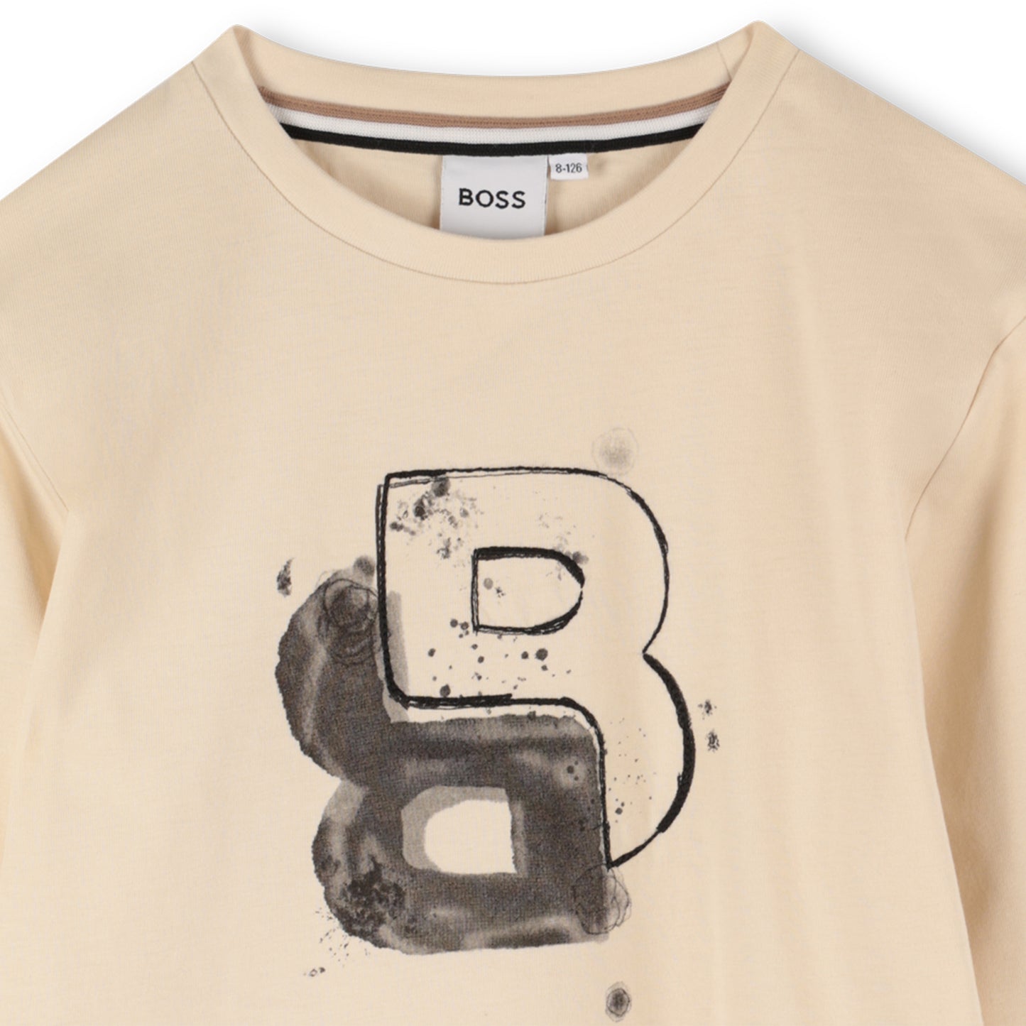 Boss - Sand long sleeved T-shirt
