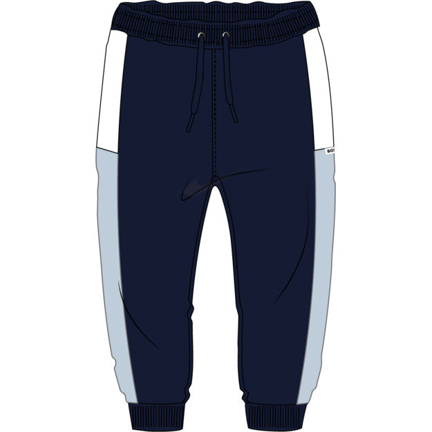 Boss - Navy jogging bottoms. (18m - 3yrs)