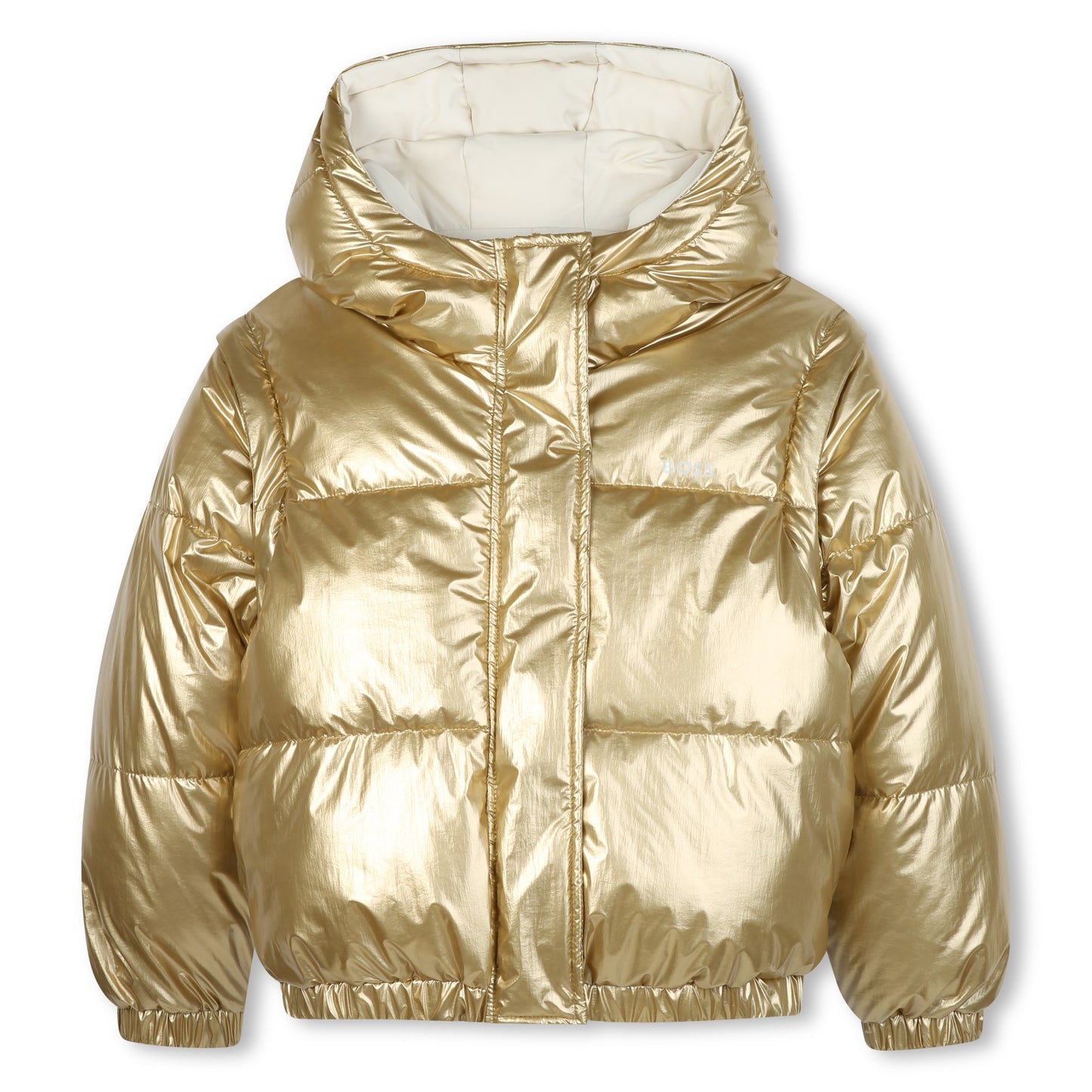 Boss - Gold reversible puffer jacket