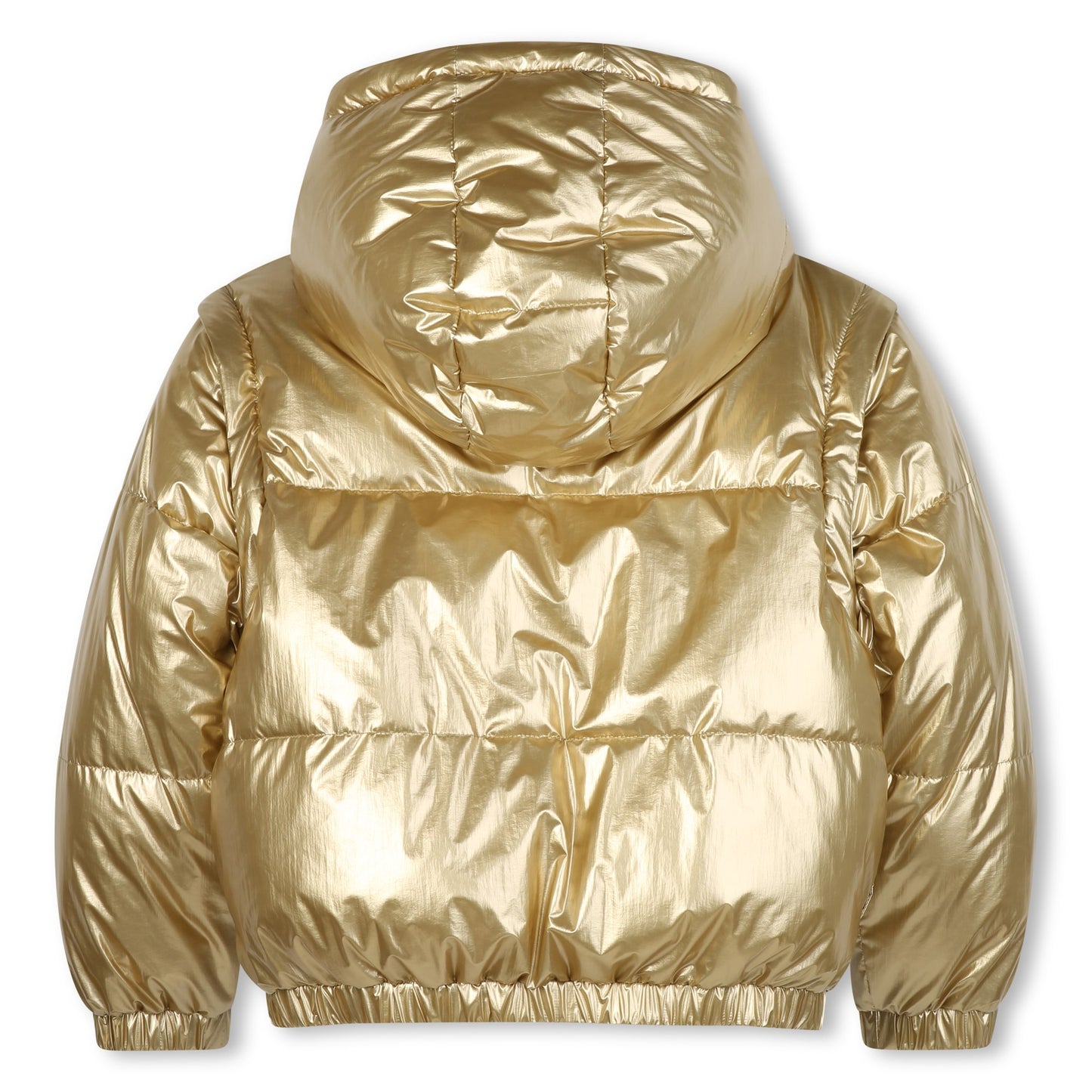 Boss - Gold reversible puffer jacket