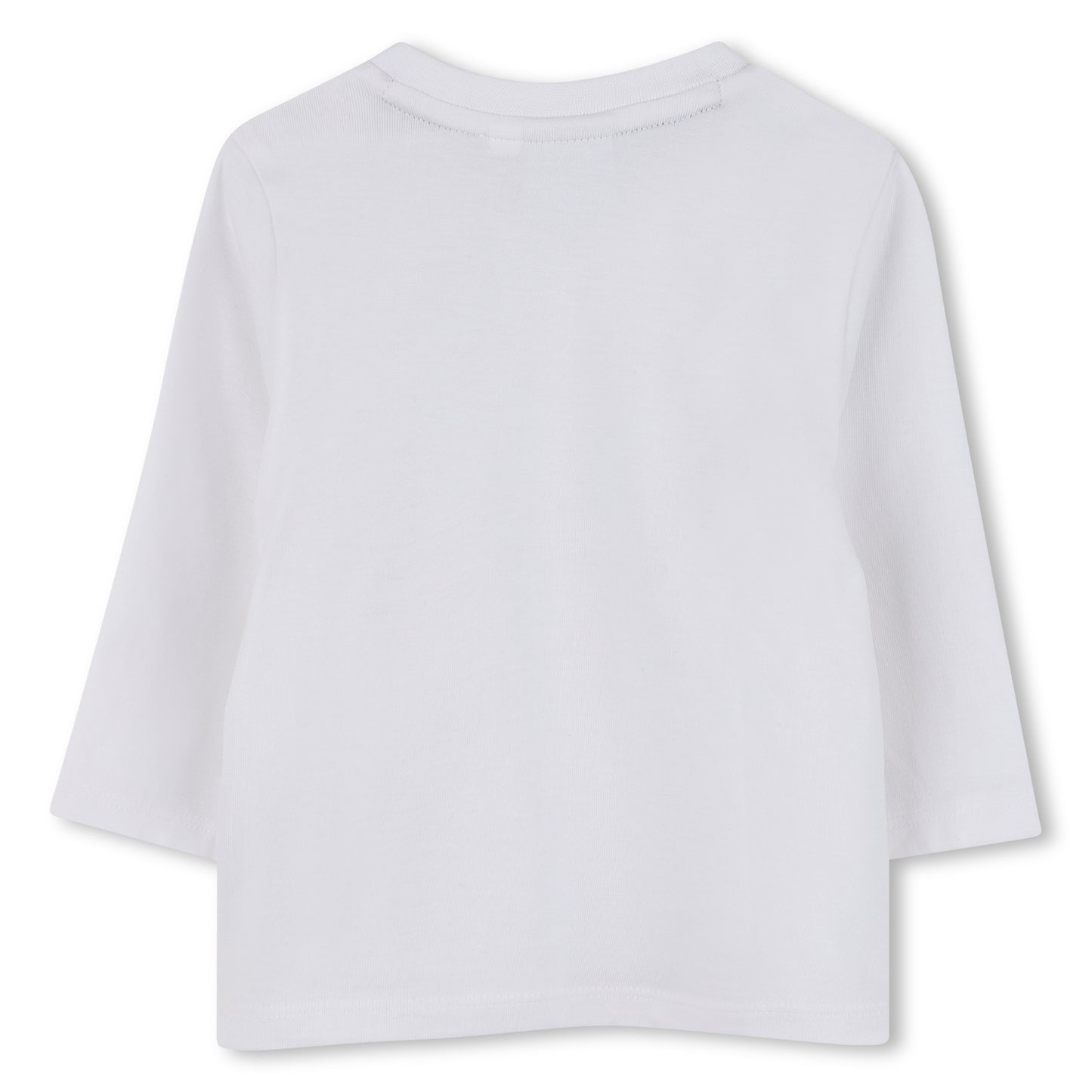 Boss - White long sleeved T-shirt, Boss front print. (18m -3yrs)