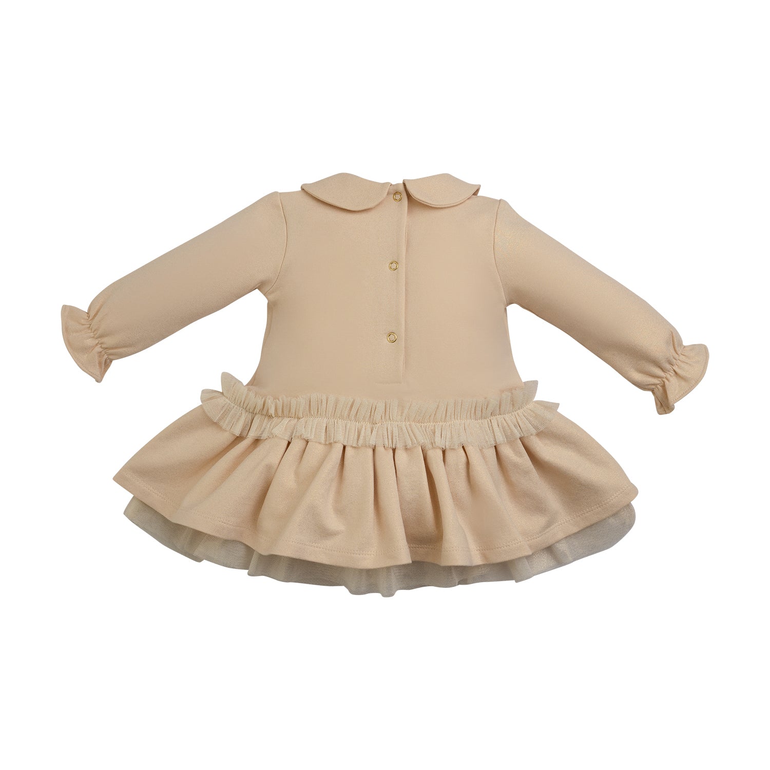 Little A, dresses, Little A - Light gold, lurex star dress, Faye