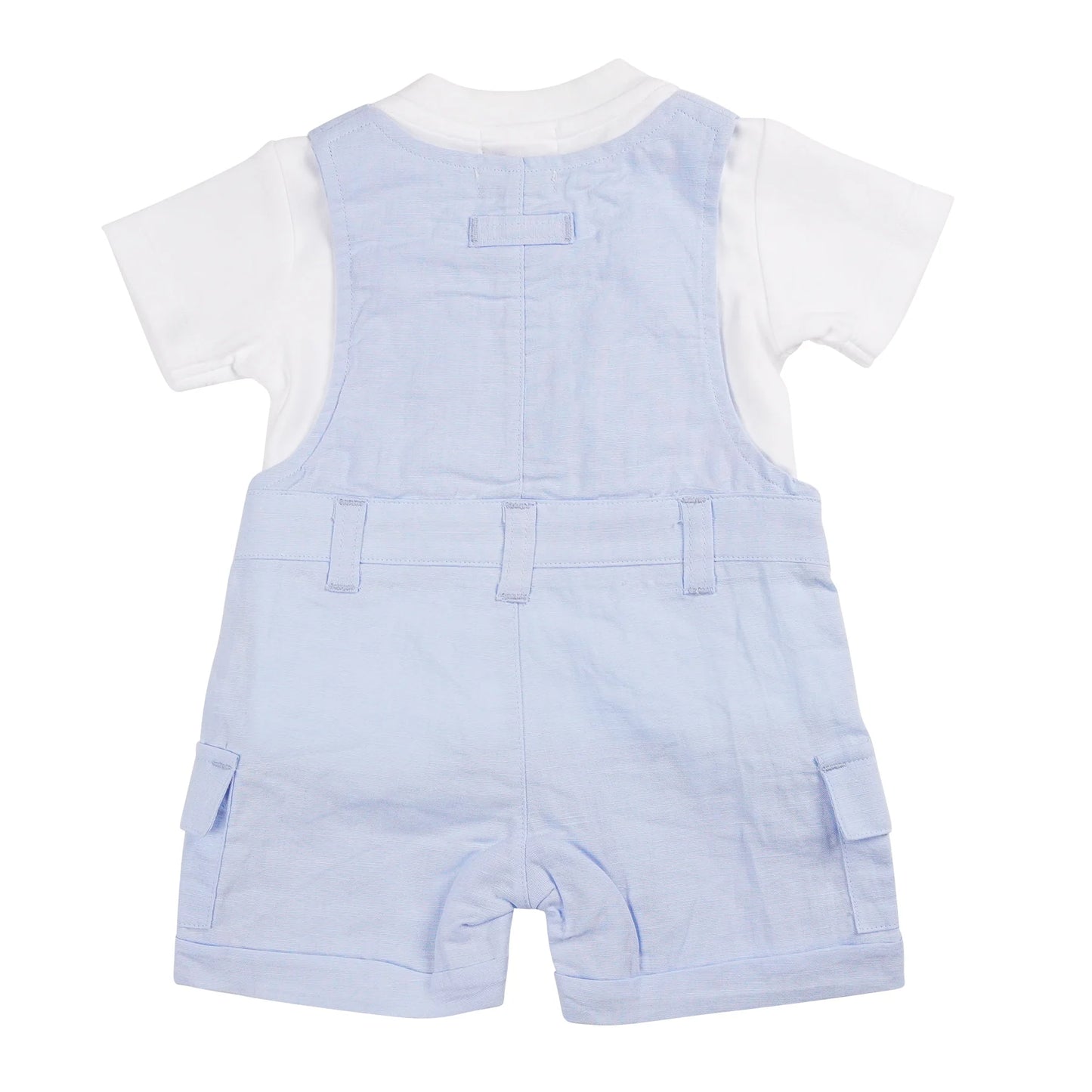 Mintini, 2 piece dungaree outfits, Mintini - Dungarees and T-shirt, blue