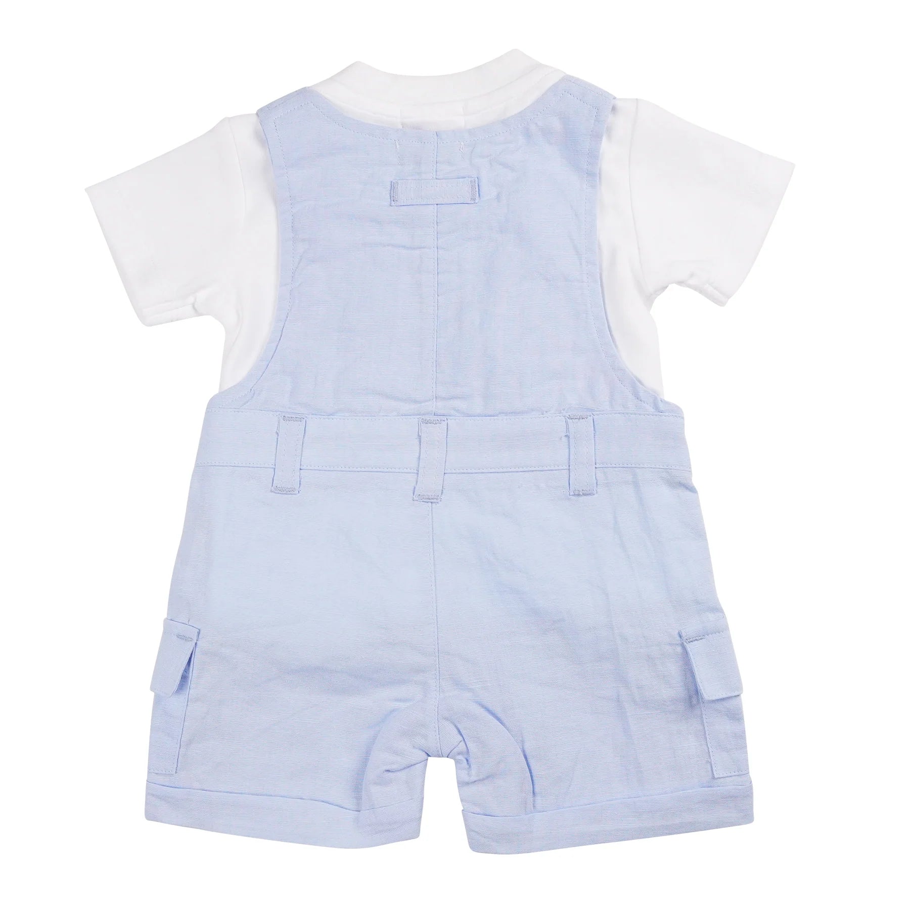 Mintini, 2 piece dungaree outfits, Mintini - Dungarees and T-shirt, blue