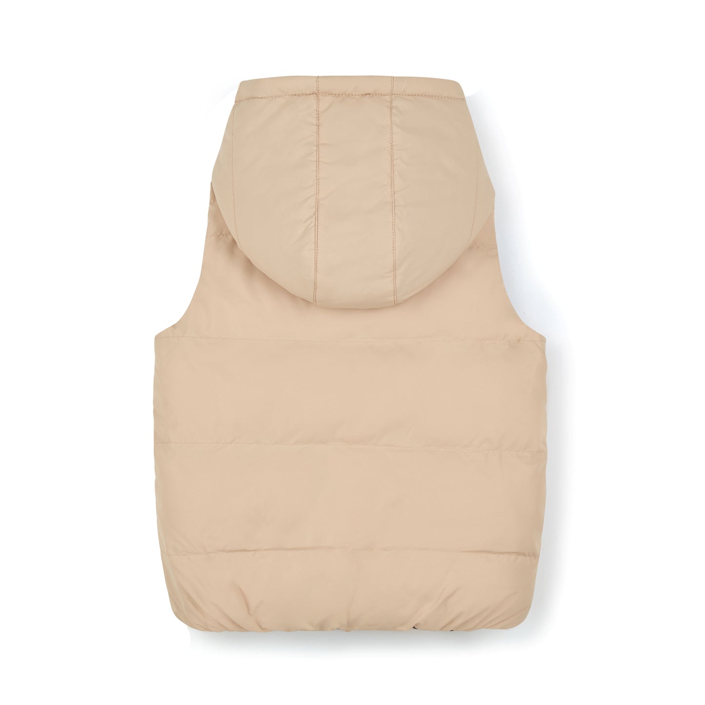 Mitch & Son - Reversible gilet with hood, black and sand, James