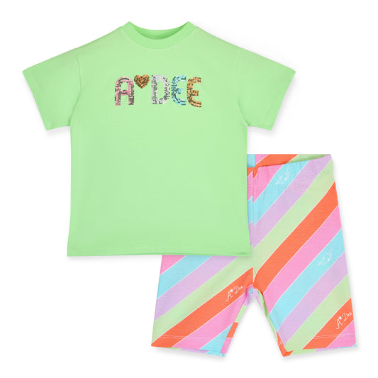 A'Dee, Top and Short set, A'Dee - Top and Short Set, Ellie, green