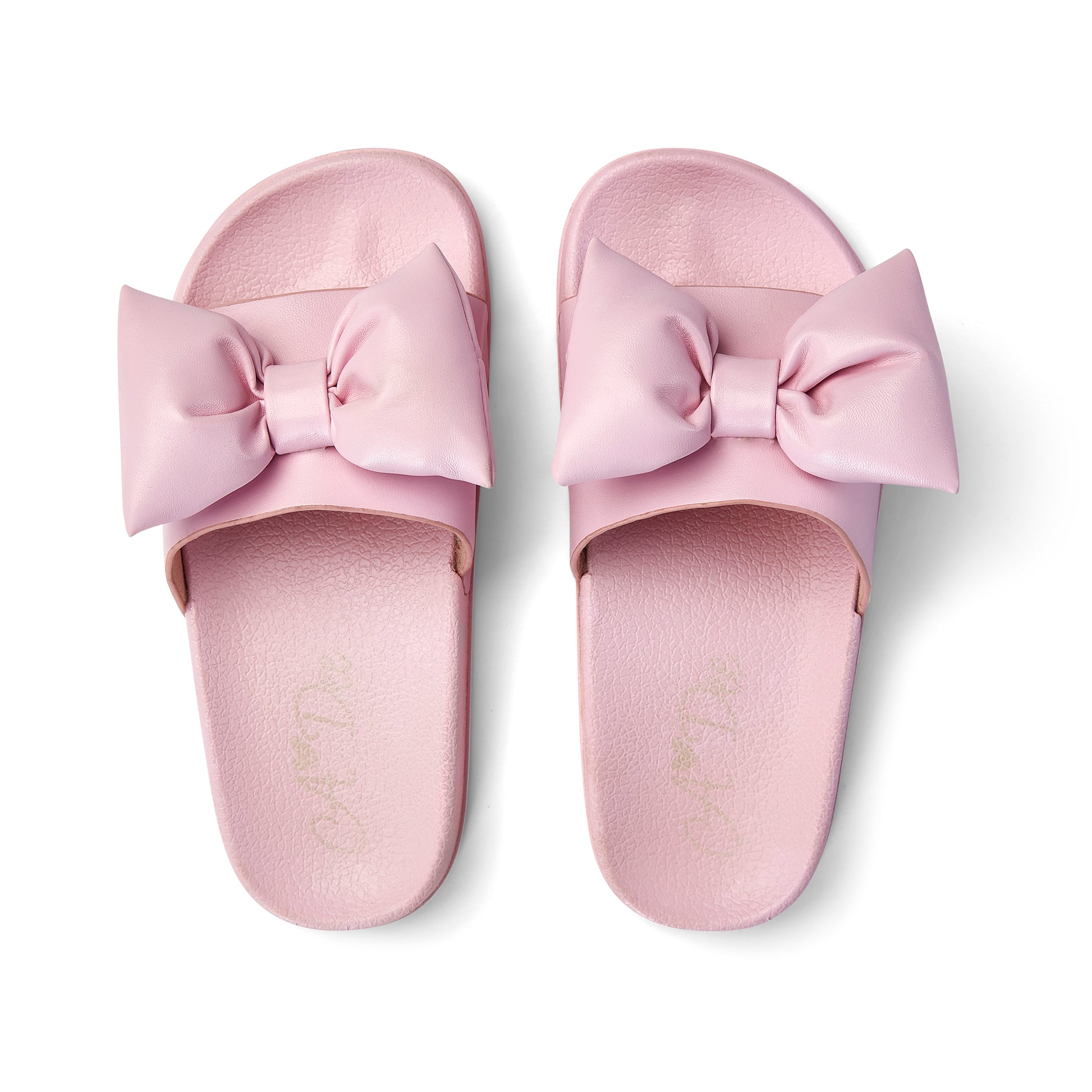 A'Dee, footwear, A'Dee - Pink Blossom sliders, Bowty