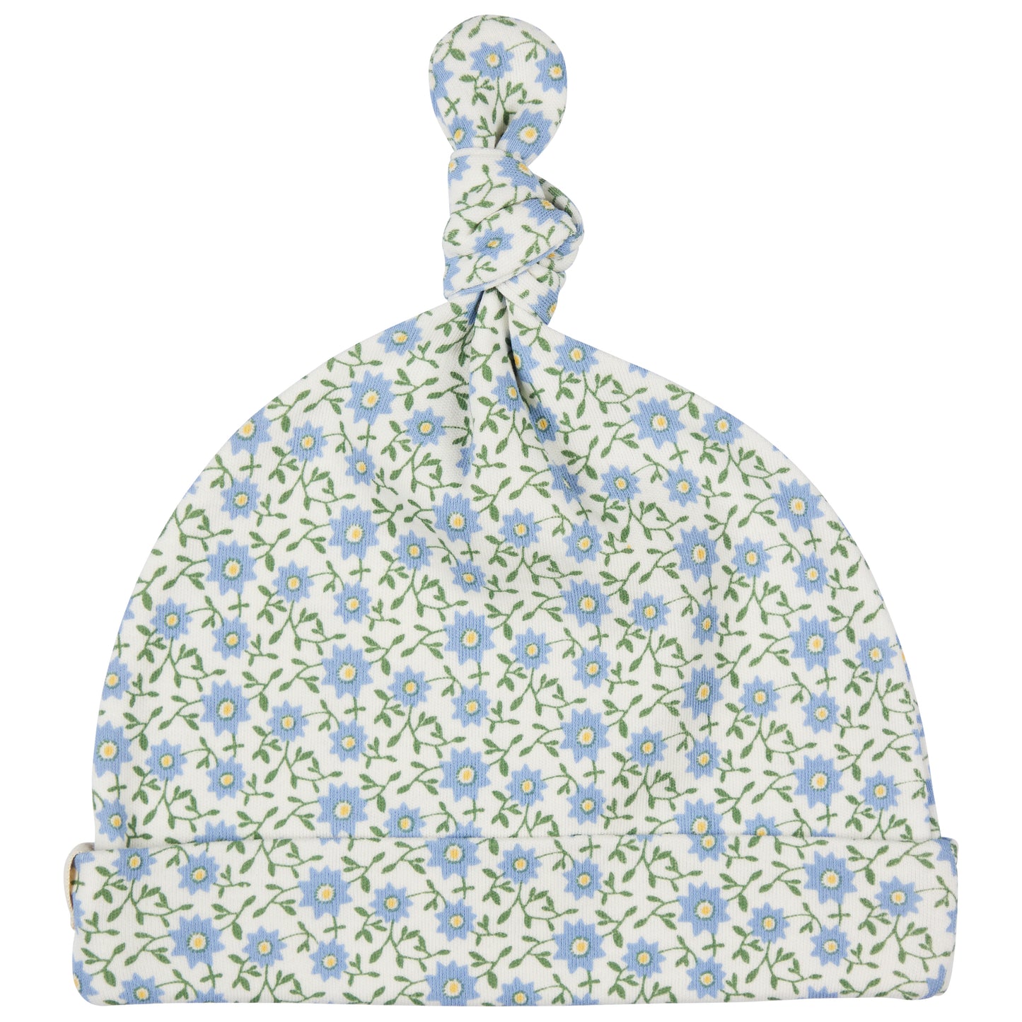 Pigeon Organics, Hats, Pigeon Organics - Knot hat, blue ditsy