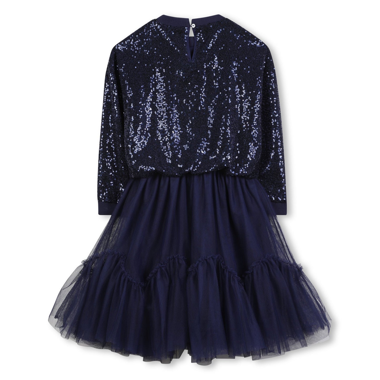 Billieblush - Navy sparkle dress with tule skirt