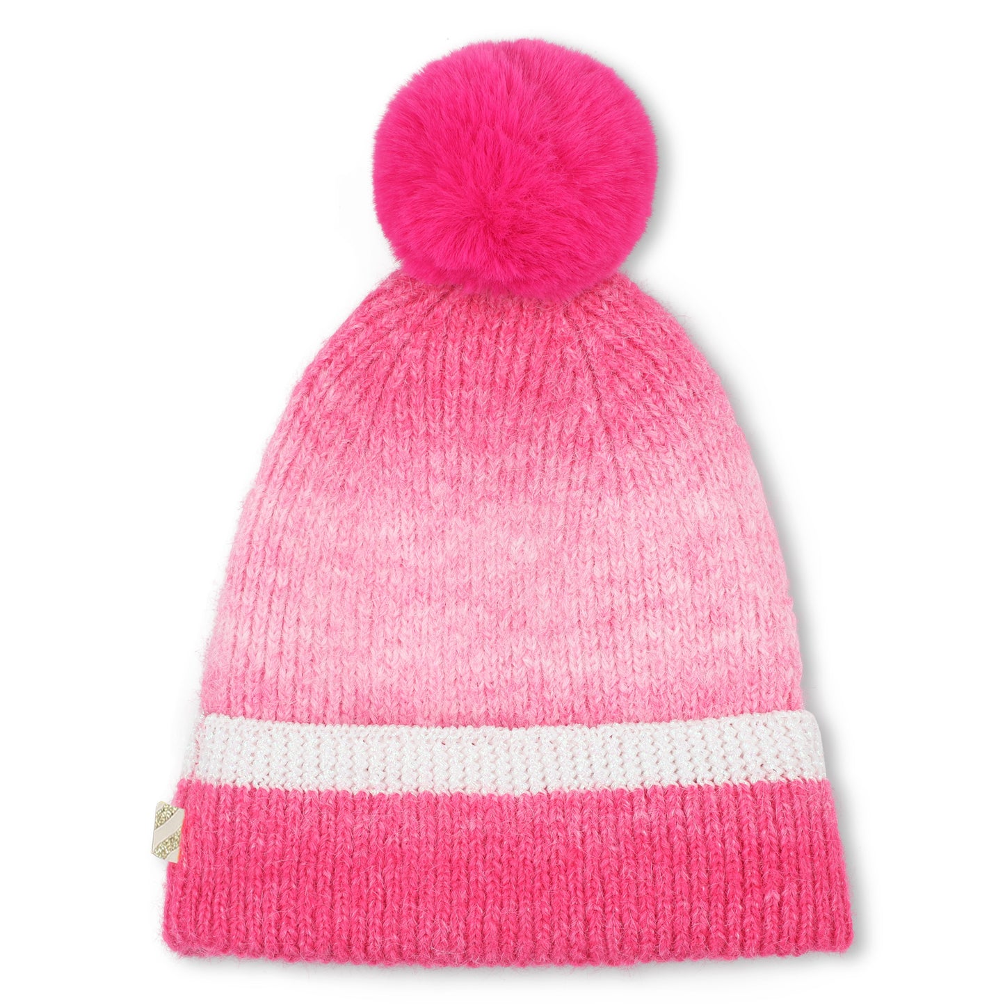 Billieblush - Pink Pull on bobble hat