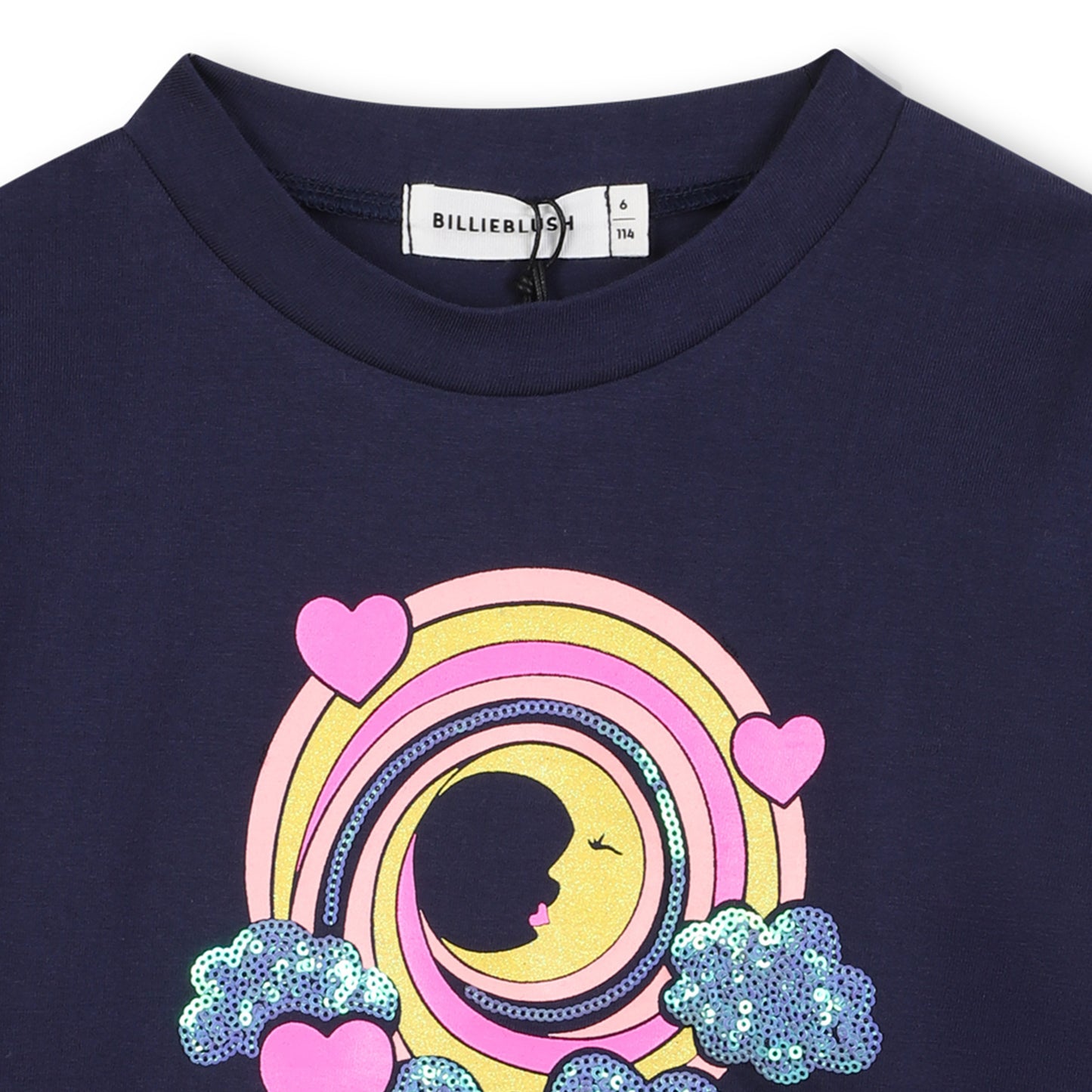 Billieblush - Navy long sleeved T-shirt