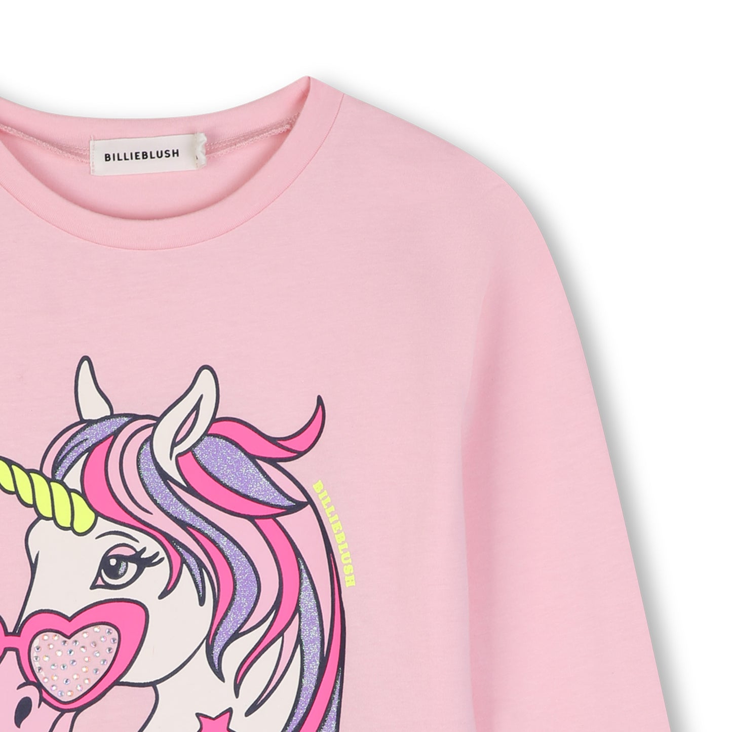 Billieblush - Pink "Dreamer Unicorn" LS T-shirt