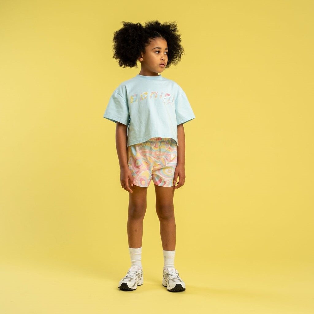 Bonini, T-shirts, Bonini Cropped T-Shirt - Sky Blue