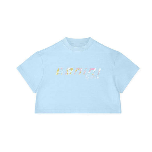 Bonini, T-shirts, Bonini Cropped T-Shirt - Sky Blue