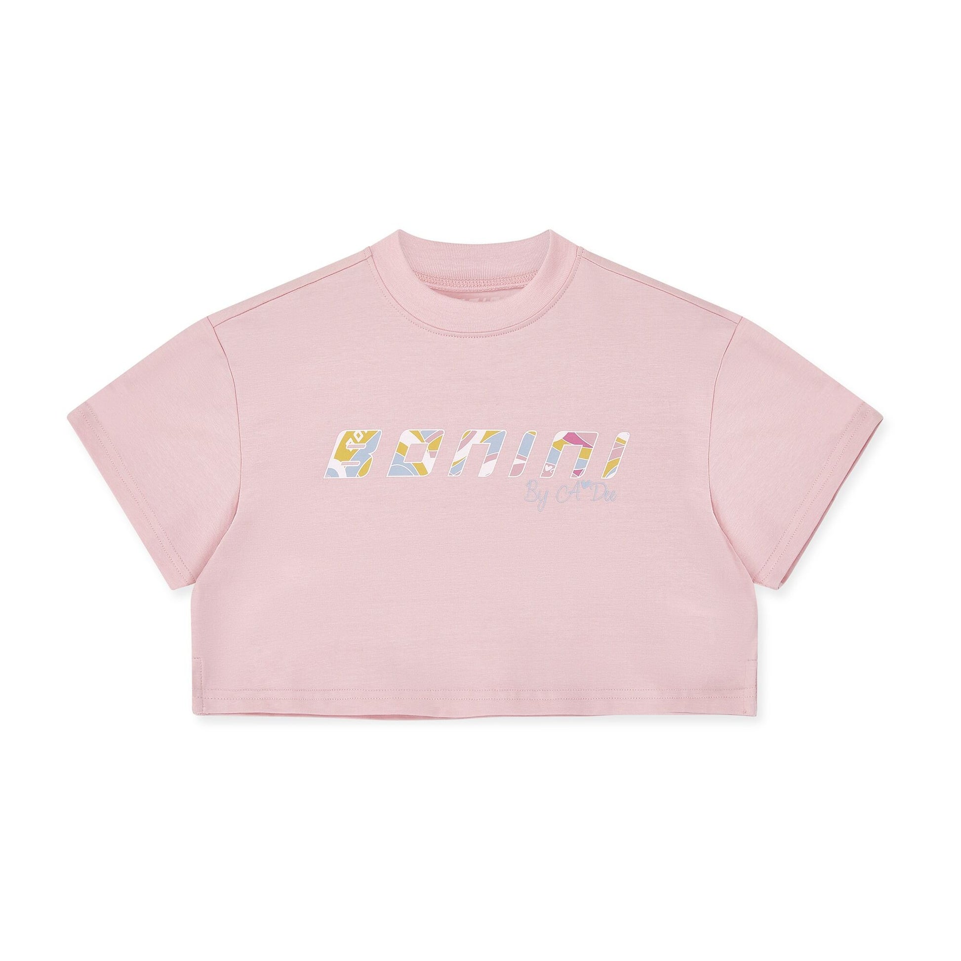 Bonini, T-shirts, Bonini Cropped T-Shirt - Fairy Pink