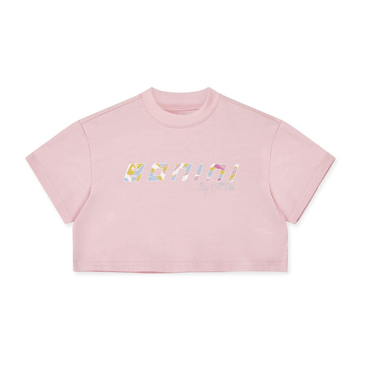 Bonini, T-shirts, Bonini Cropped T-Shirt - Fairy Pink