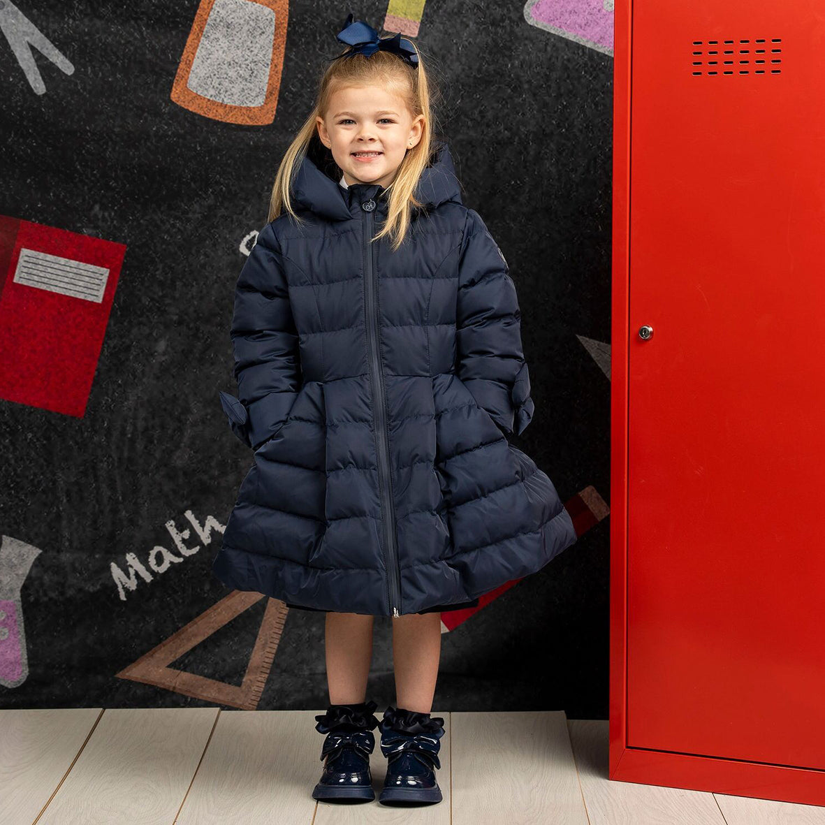A’Dee - Navy padded coat, Joyce