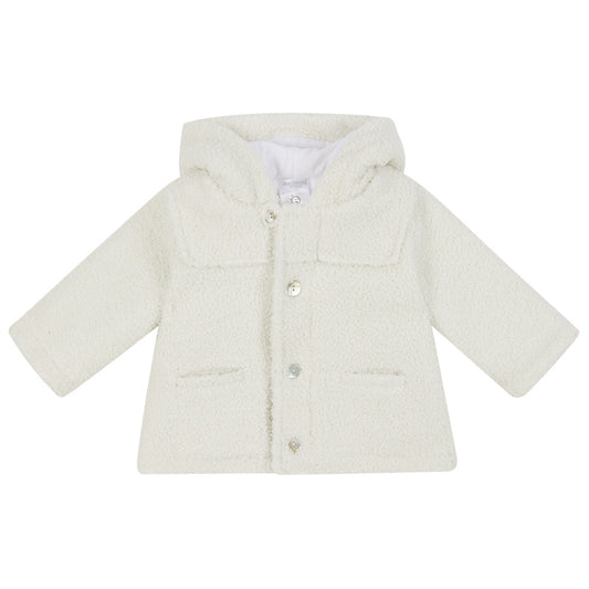 Deolinda, coats, Deolinda - Cream coat, teddy bear fabric