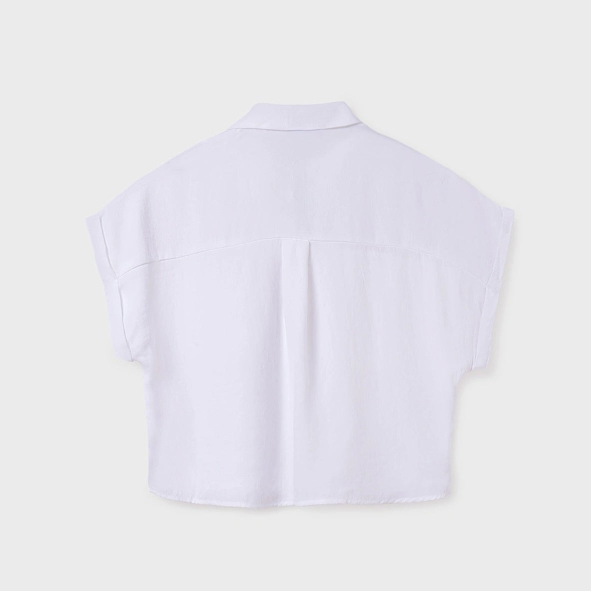 Mayoral, shirts, Mayoral - White crop blouse