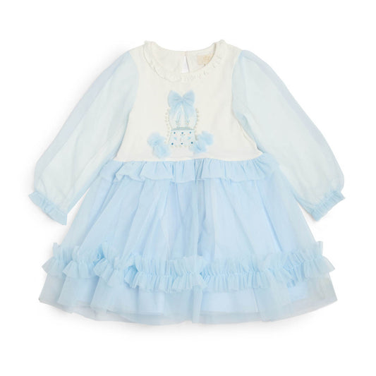 Caramelo Kids - Tulle layered dress, blue