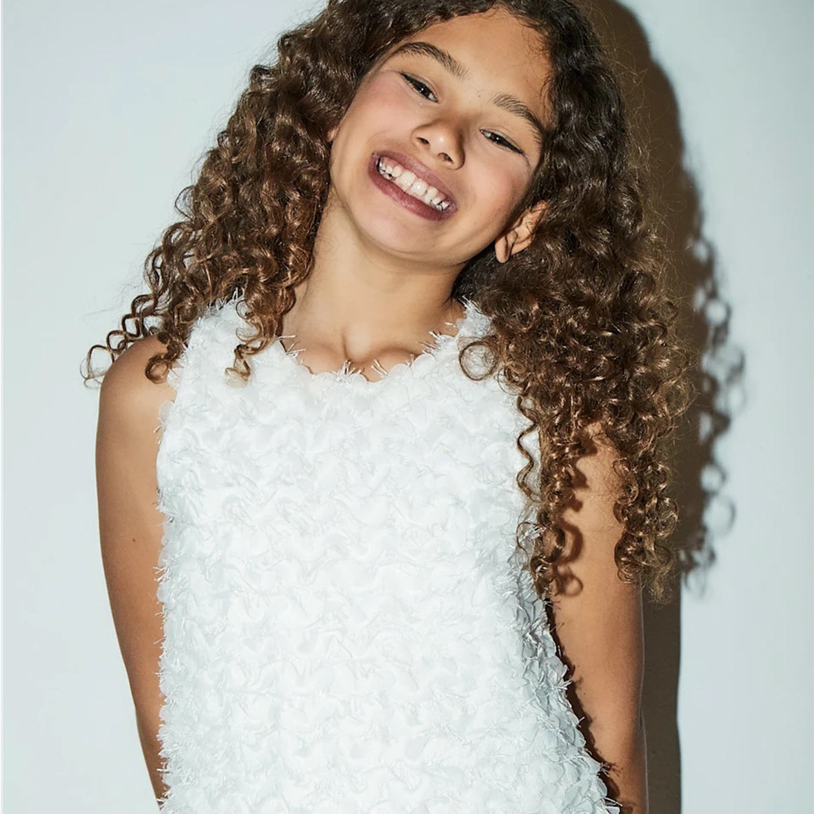 Mayoral, Tops, Mayoral - White sleeveless top