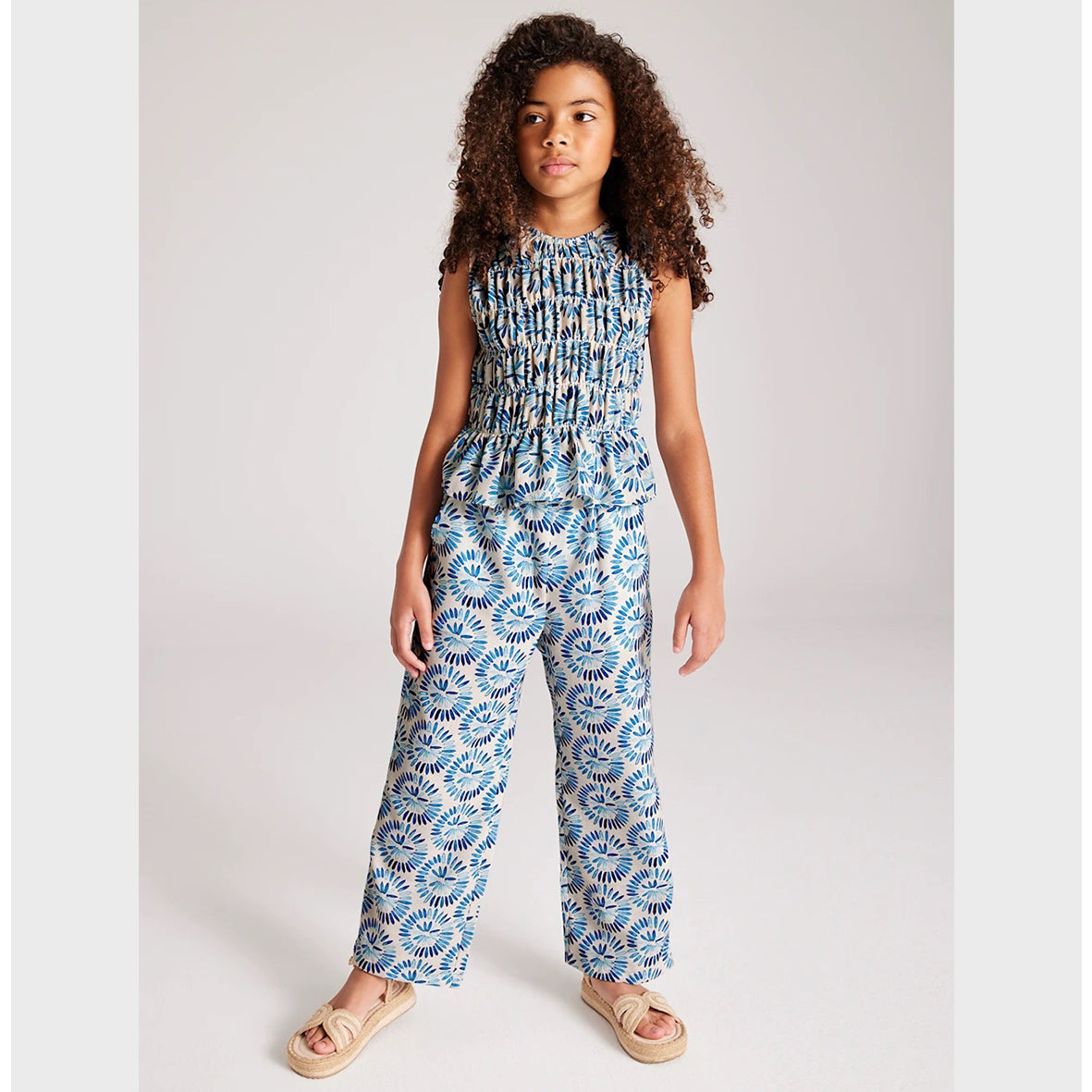 Mayoral, Trousers, Mayoral - Wide trousers, blue