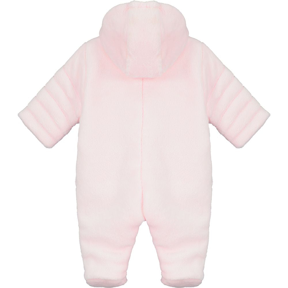 Emile et Rose, Snowsuits, Emile et Rose - Pale pink, deep pile pram suit, Alison