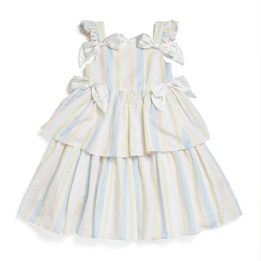 Caramelo Kids, Dresses, Caramelo Kids - Sundress, Pastel Stripe