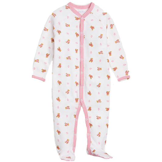 Ralph Lauren, Rompers, Ralph Lauren - White Romper with all over bear print, pink