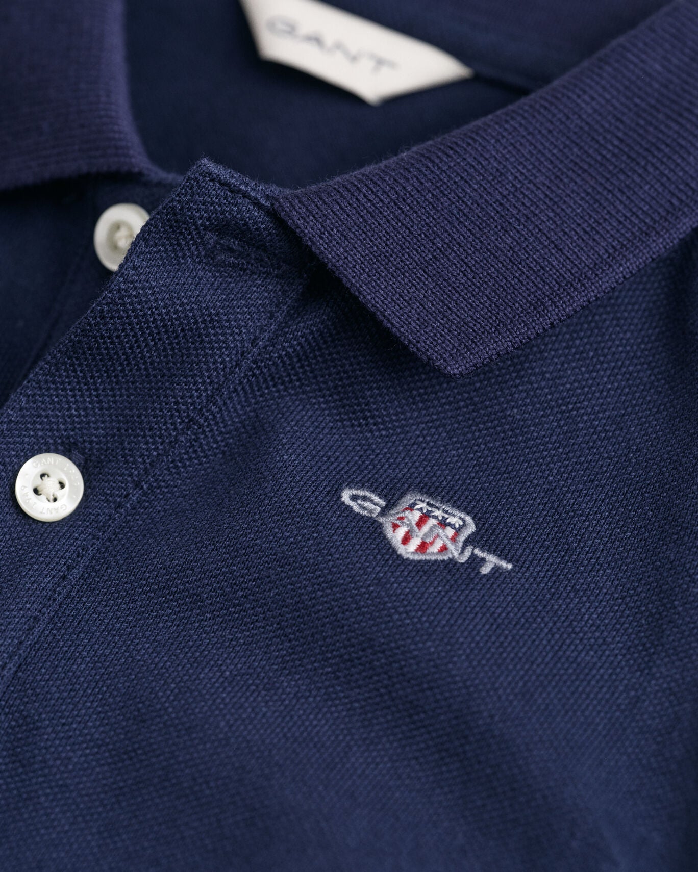 Gant, T-shirts, Gant - Navy polo T-shirt (12m - 8yrs)