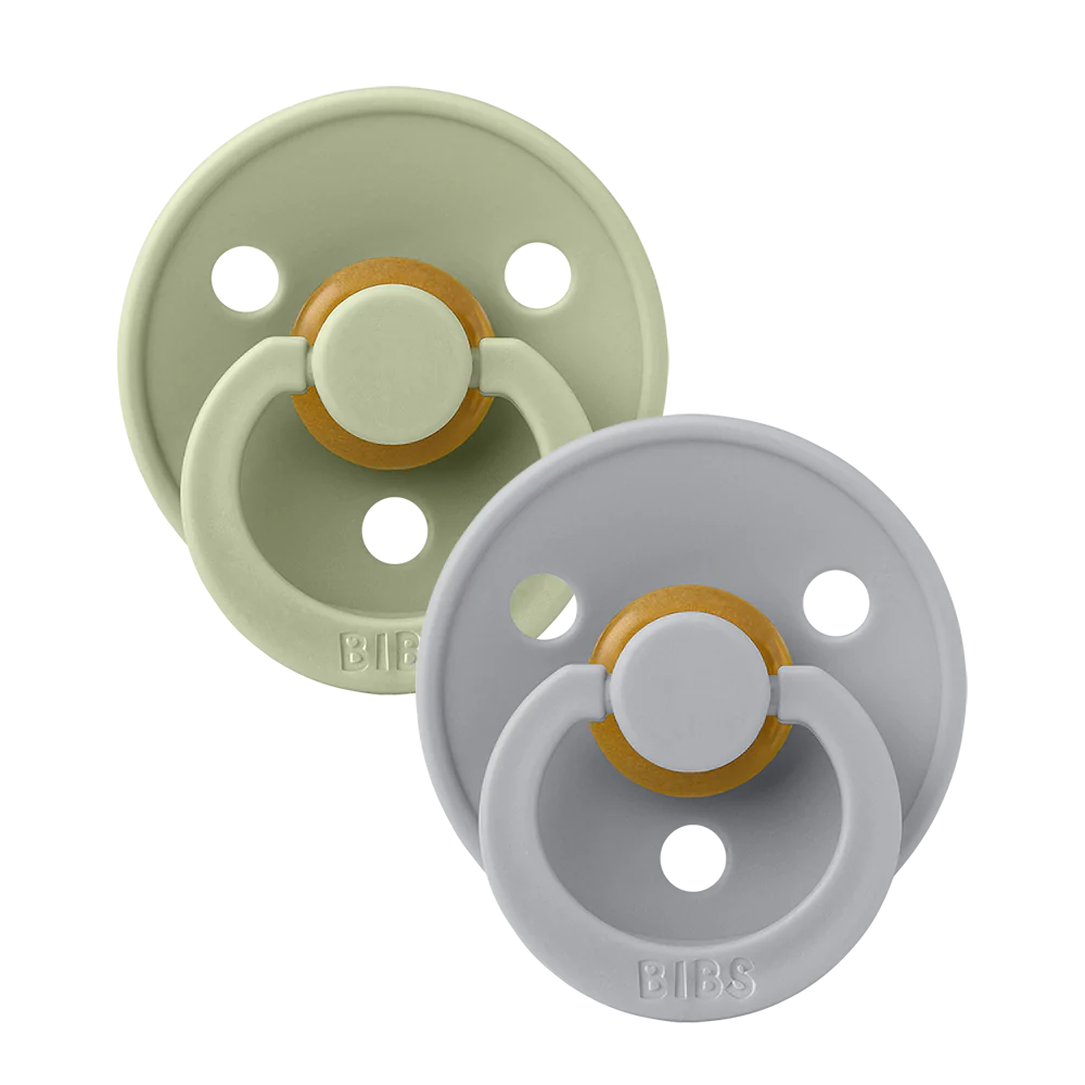Bibs, dummy, Bibs - Twin dummy pack, Sage/Cloud