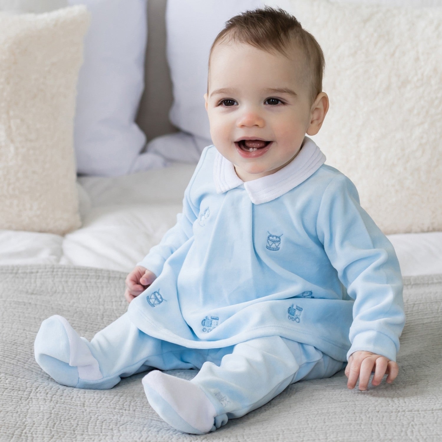 Emile et Rose, 2 piece set, Emile et Rose - Pale blue 2 piece set Thierry