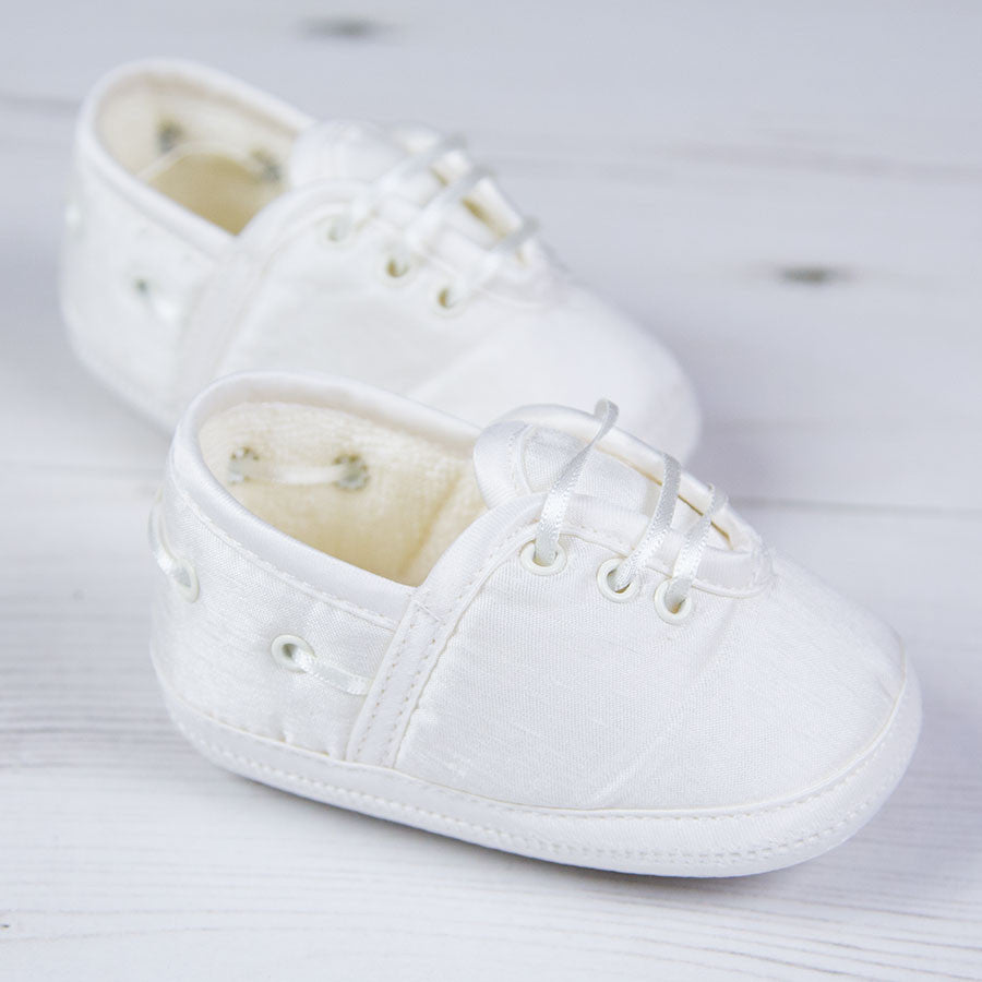 Sarah Louise, shoes, Sarah Louise Boys Christening Shoes - Ivory 004402