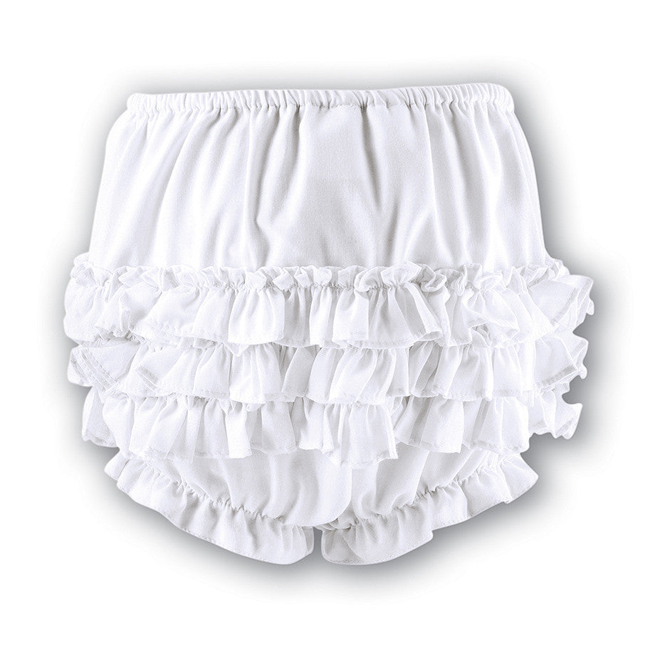 Sarah Louise, Accessories, Sarah Louise - Frilly pants, white 003760P