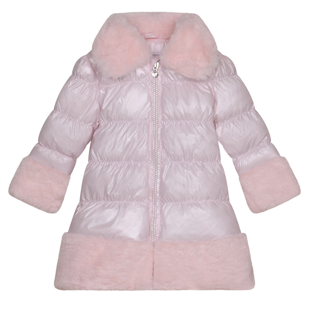 A'Dee, Coats & Jackets, A'Dee - Sarah Pink jacket with faux fur trim