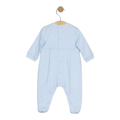Emile et Rose - Pale blue all in one, romper with hat, Miller
