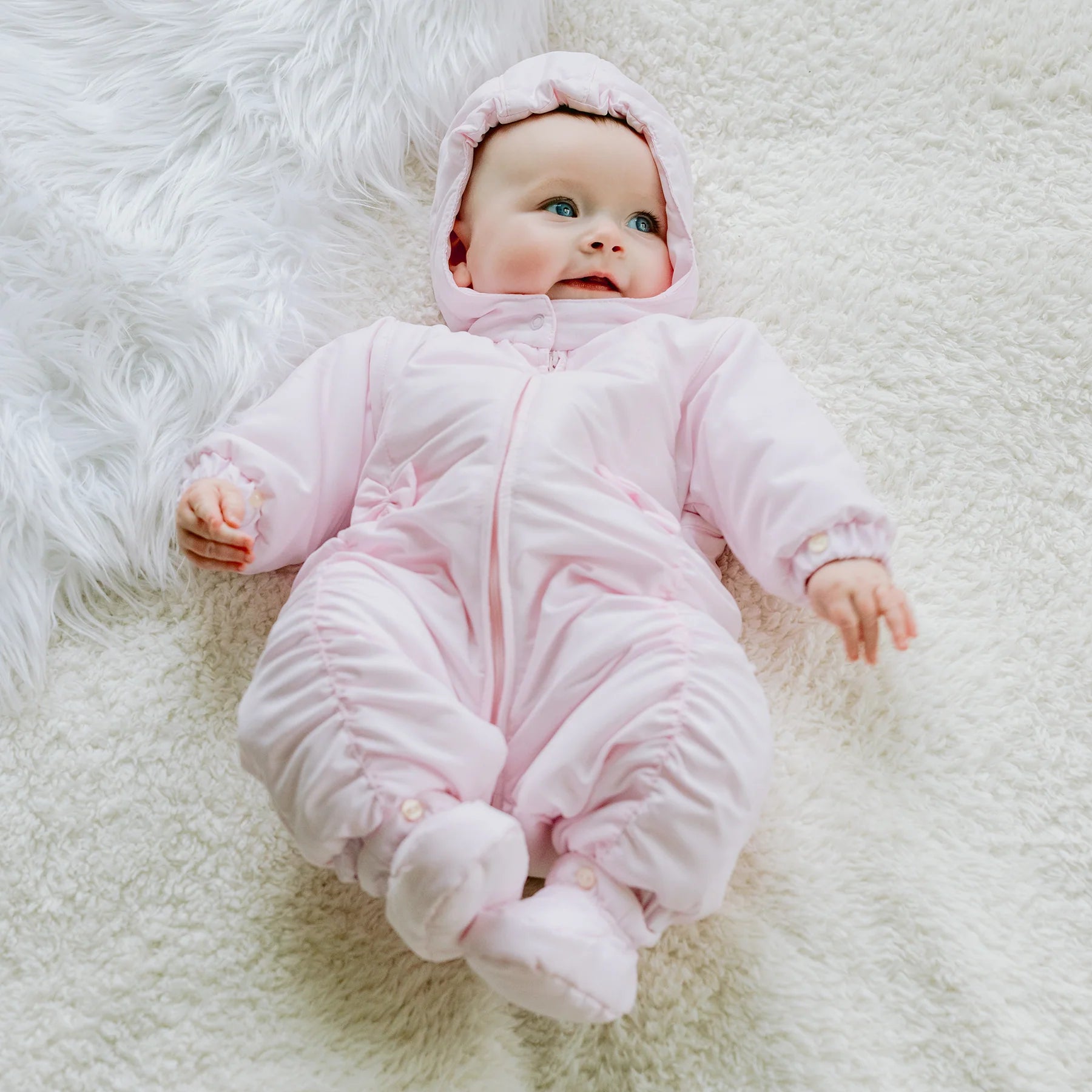 Emile et Rose, Snowsuits, Emile et Rose - Pink snowsuit, Estelle