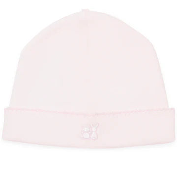 Emile et Rose, All in ones, Emile et Rose - Light pink all in one with hat, floral embroidery detail