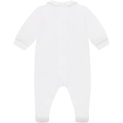 Emile et Rose - White & Beige Romper Lenny
