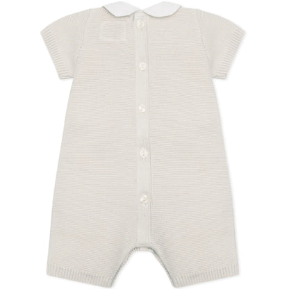 Emile et Rose - Beige and white knit, all in one, shortie, Java