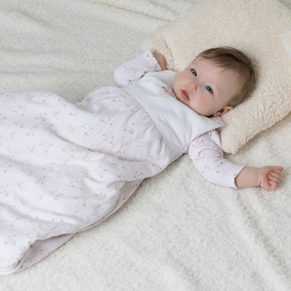 Emile et Rose, pyjamas, Emile et Rose - White and pink sleep bags