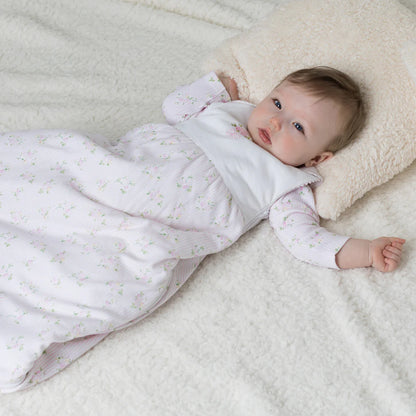 Emile et Rose, pyjamas, Emile et Rose - White and pink sleep bags