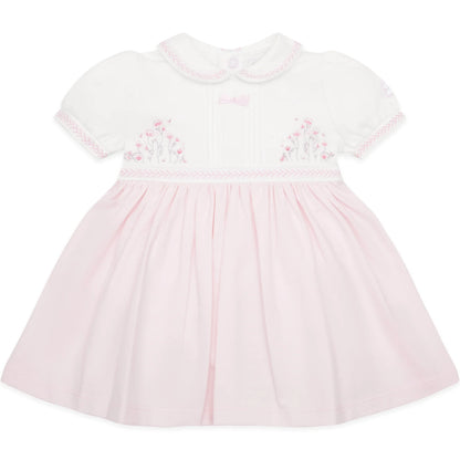 Emile et Rose - Pink and white dress with pants,