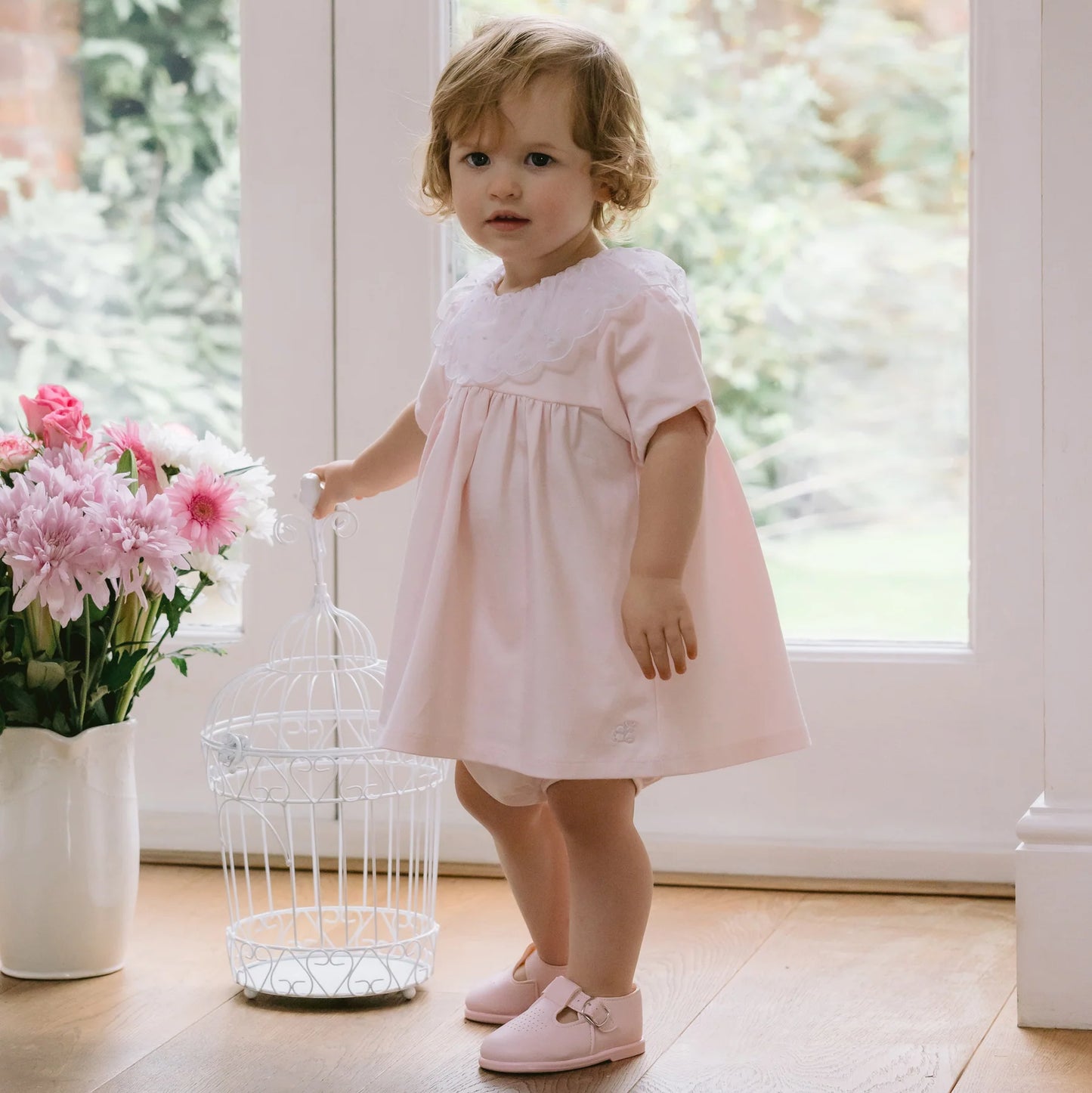 Emile et Rose - Light pink dress and pants, Janais