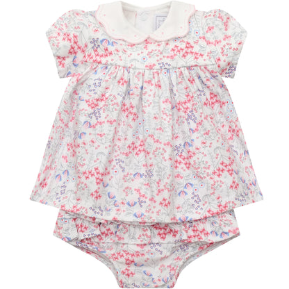 Emile et Rose - Light pink floral dress and pants, Lola