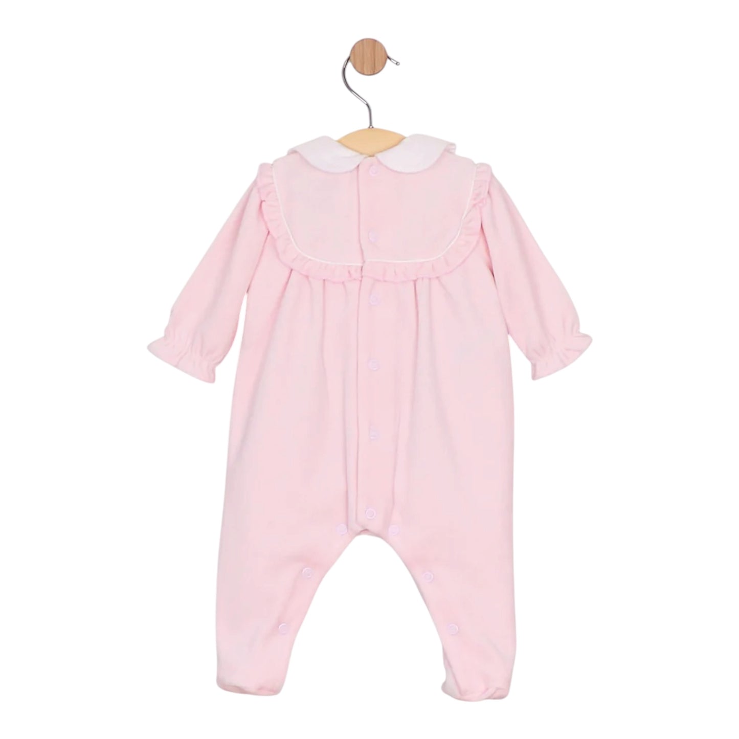 Emile et Rose - Pink velour Romper, Maddy