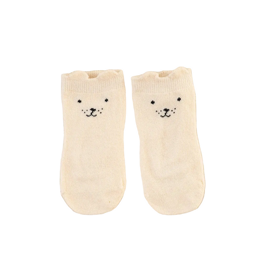 Fable & Bear - Cream Polar Bear socks