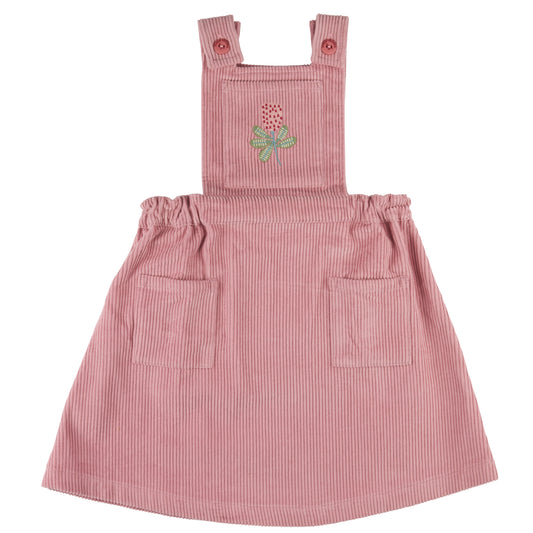 Pigeon Organics, Dresses, Pigeon organics - Pink cord pinafore dress