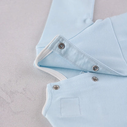 Emile et Rose - Pale blue all in one, romper with hat, Miller